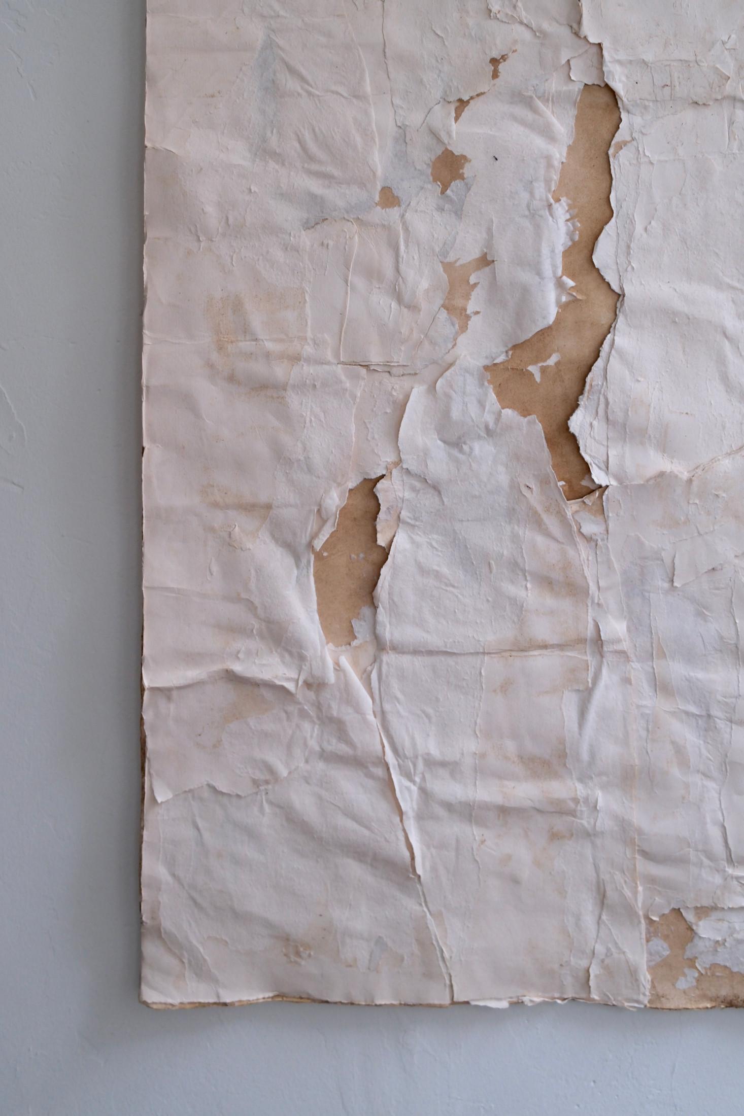 Minimalist White Paper work 2024 - 'Impronta 05' For Sale 2