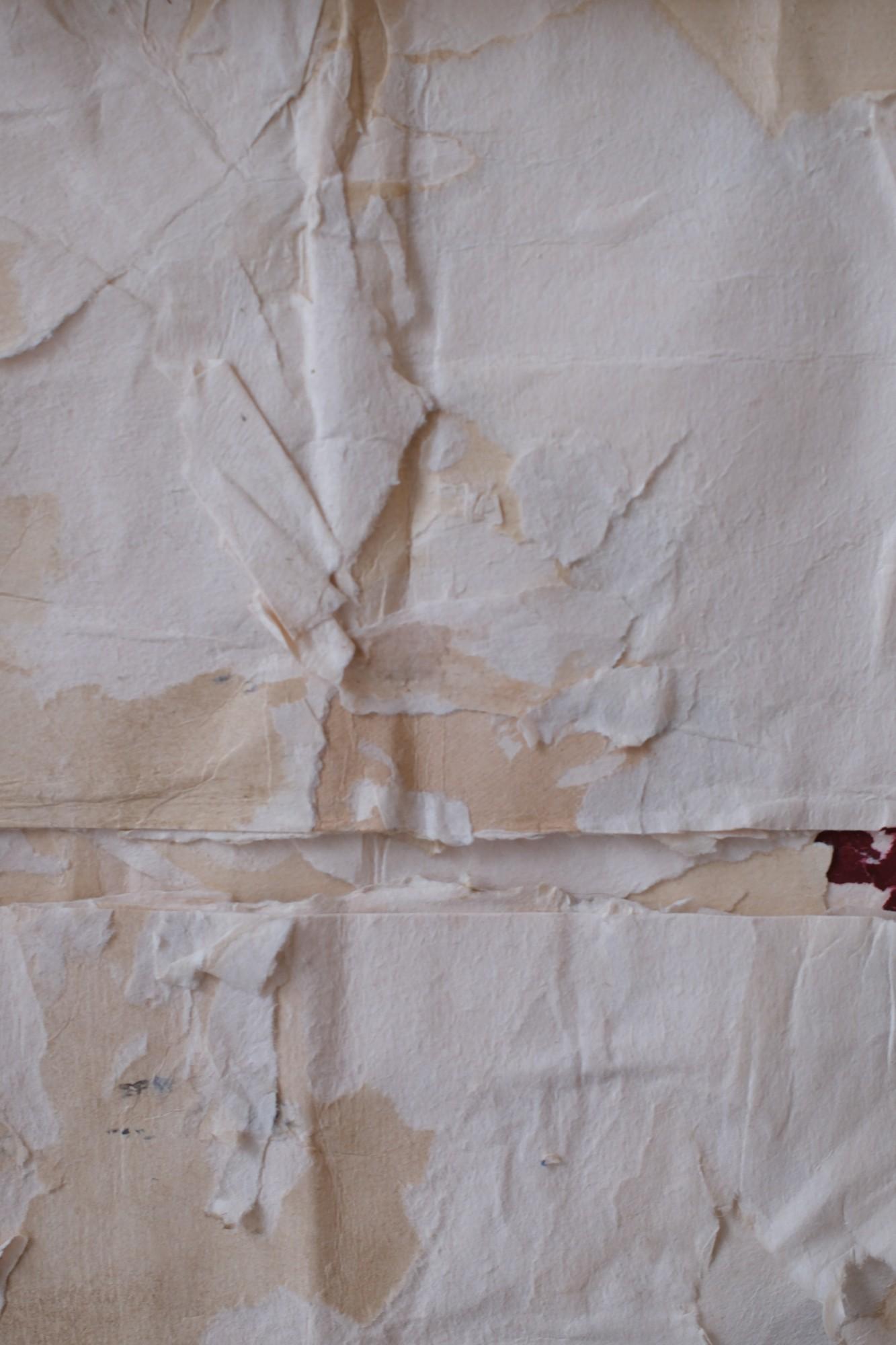 Technique mixte minimaliste sur papier, encadrée en bois, 2024 - 'Cartolina 5' en vente 4
