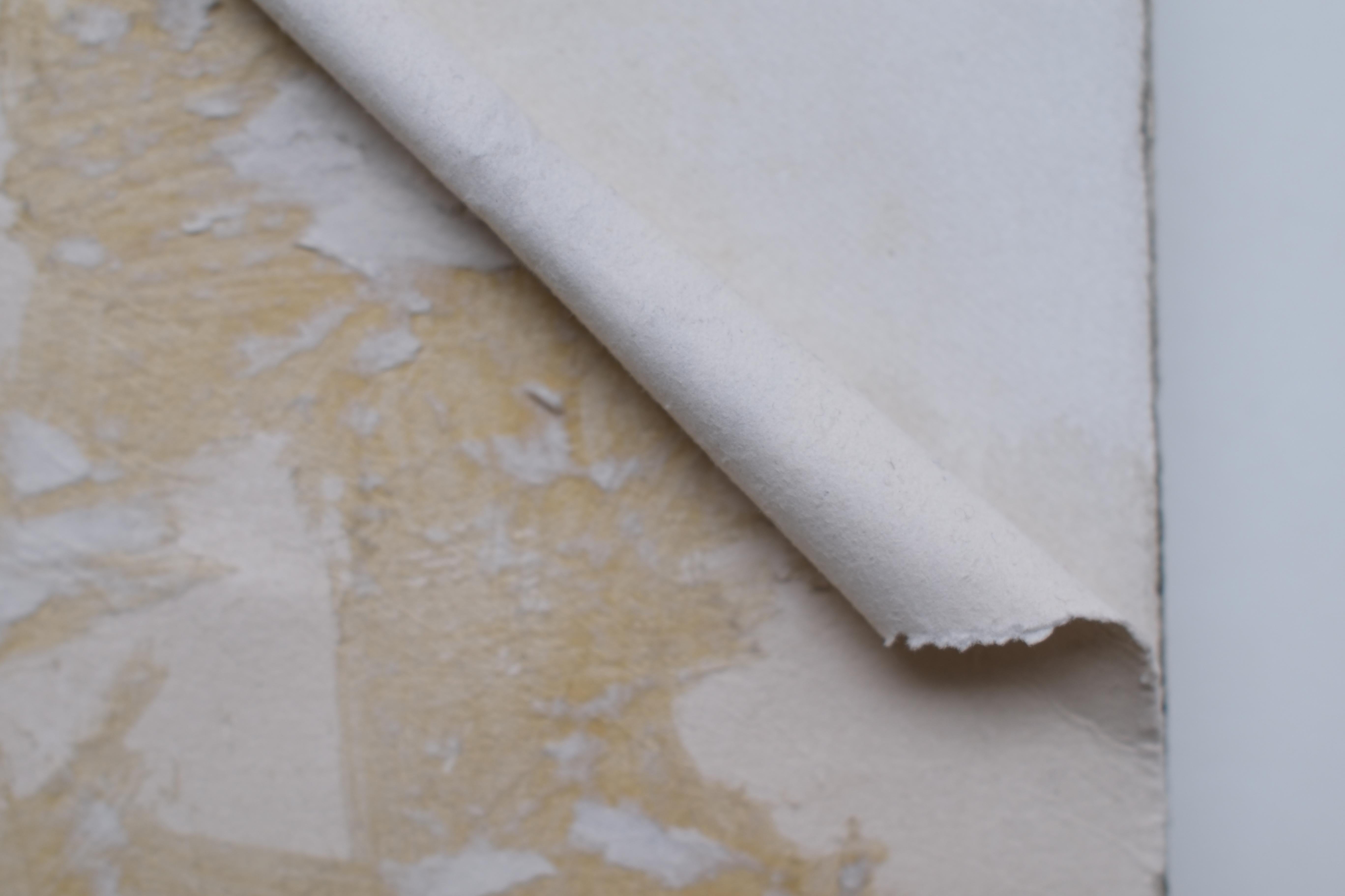 Minimalist White Paper Work, 2024 - 'COLOR FUGAÇE III' For Sale 10