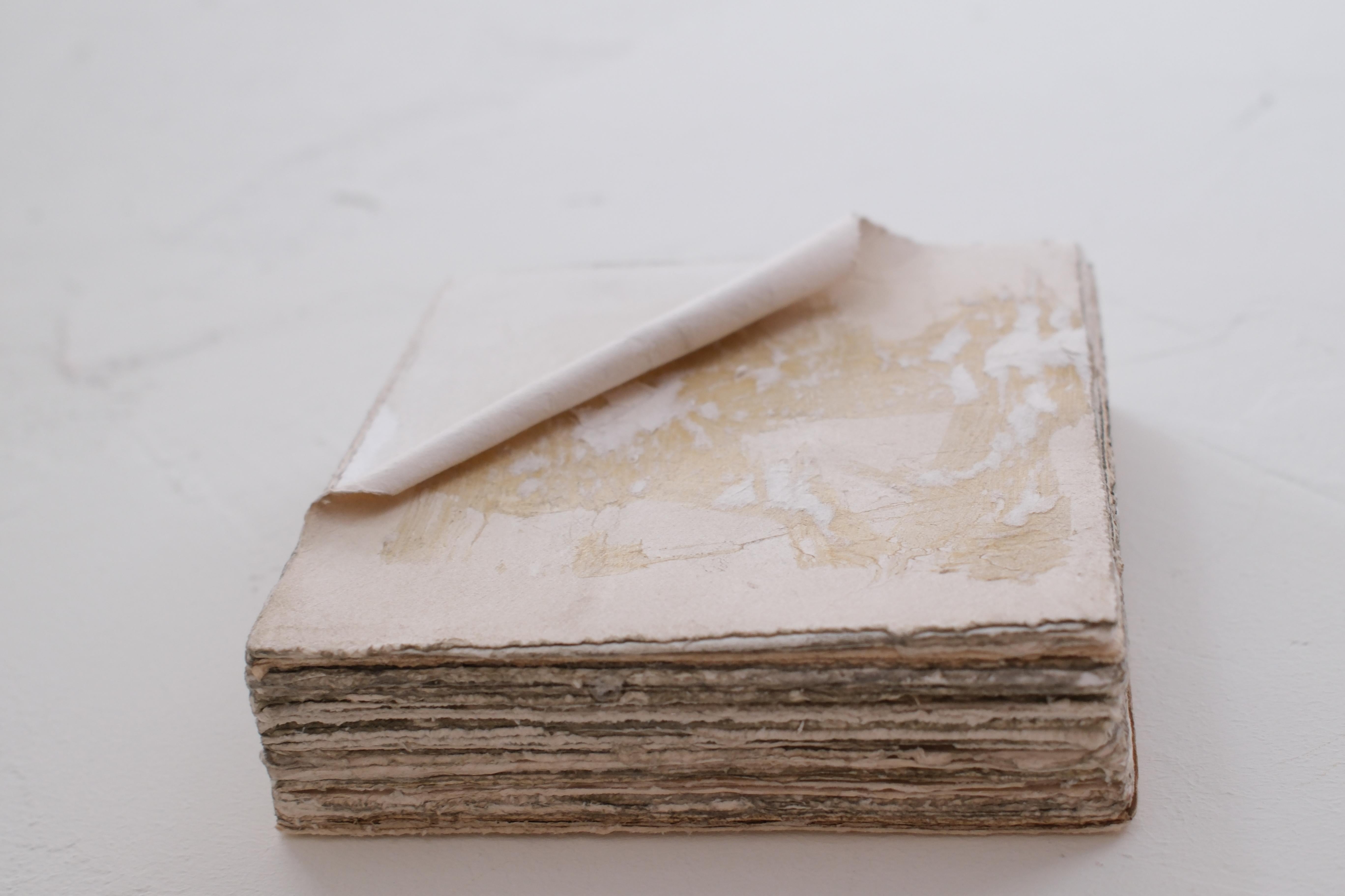 Minimalist White Paper Work, 2024 - 'COLOR FUGAÇE III' For Sale 1