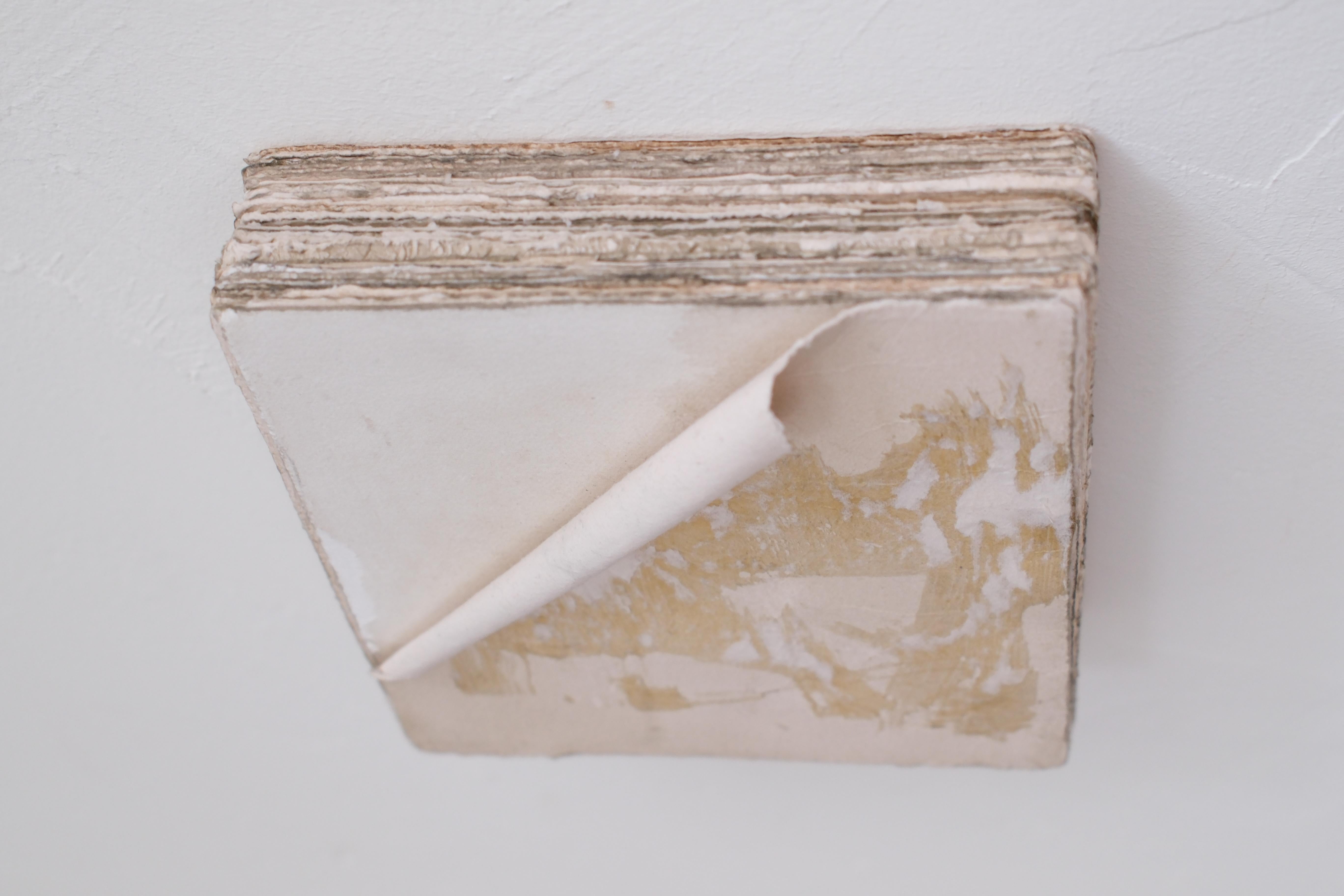 Minimalist White Paper Work, 2024 - 'COLOR FUGAÇE III' For Sale 5