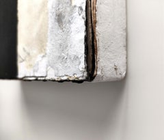 ABSTRACT Pittura bianca e nera fatta a mano Texture Artista italiana Silvia De Marchi