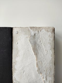 ABSTRACT Black White Painting Texture Italian Artist Silvia De Marchi Minimal