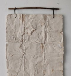 ABSTRACT Earth Bamboo Painting Texture Italian Artist Silvia De Marchi Minimal