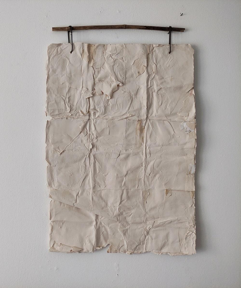 ABSTRACT Terre Bambou Peinture Texture Artiste italienne Silvia De Marchi Minimal