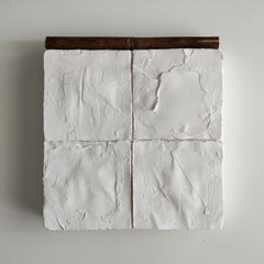 ABSTRACT White Bamboo Painting Texture Italian Artist Silvia De Marchi Minimal