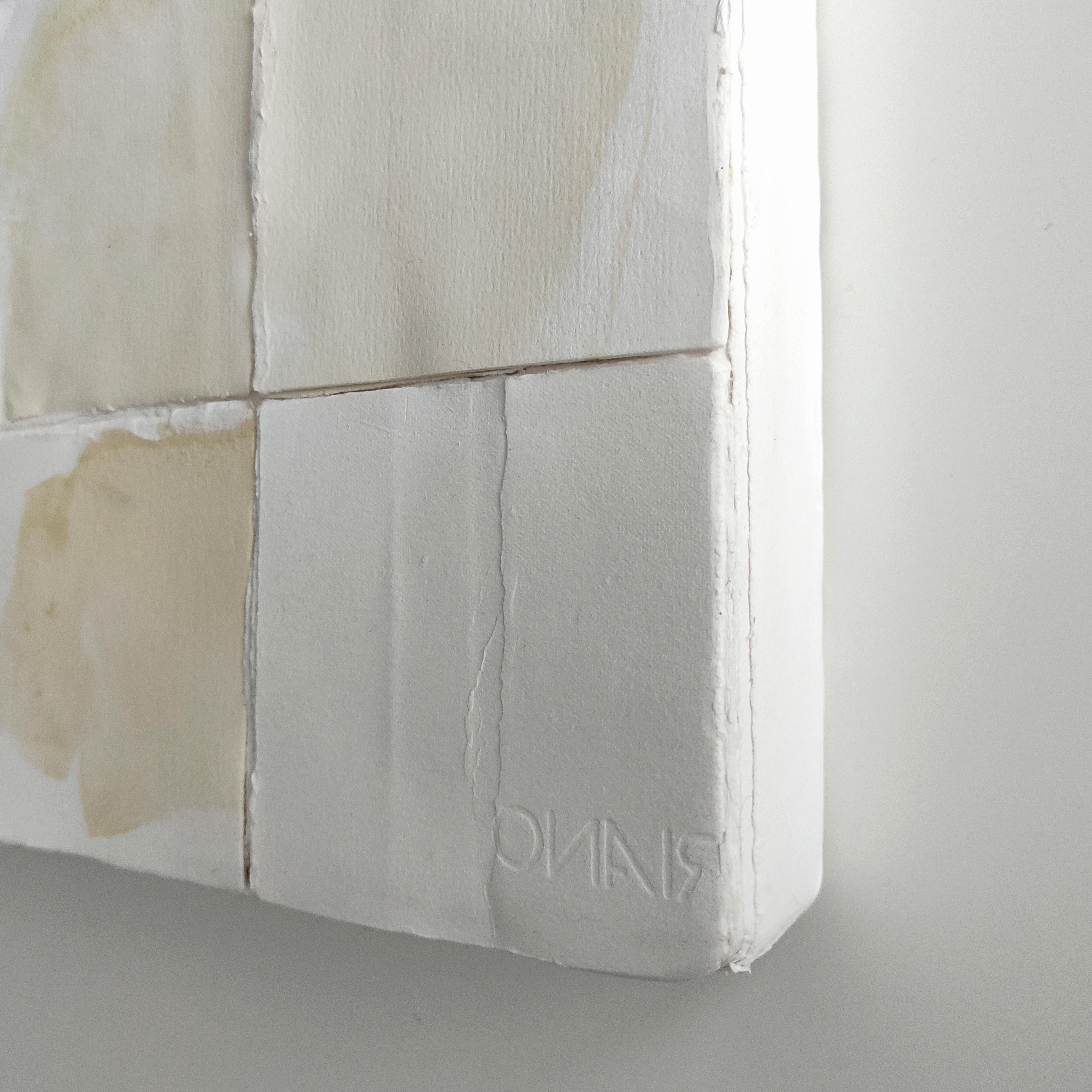 ABSTRACT Weißes Farbgemälde Textur der italienischen Künstlerin Silvia De Marchi 2024 im Angebot 3