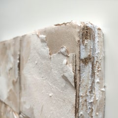 ABSTRACT Minimal White Crudo Painting Texture Artista Italiana Silvia De Marchi