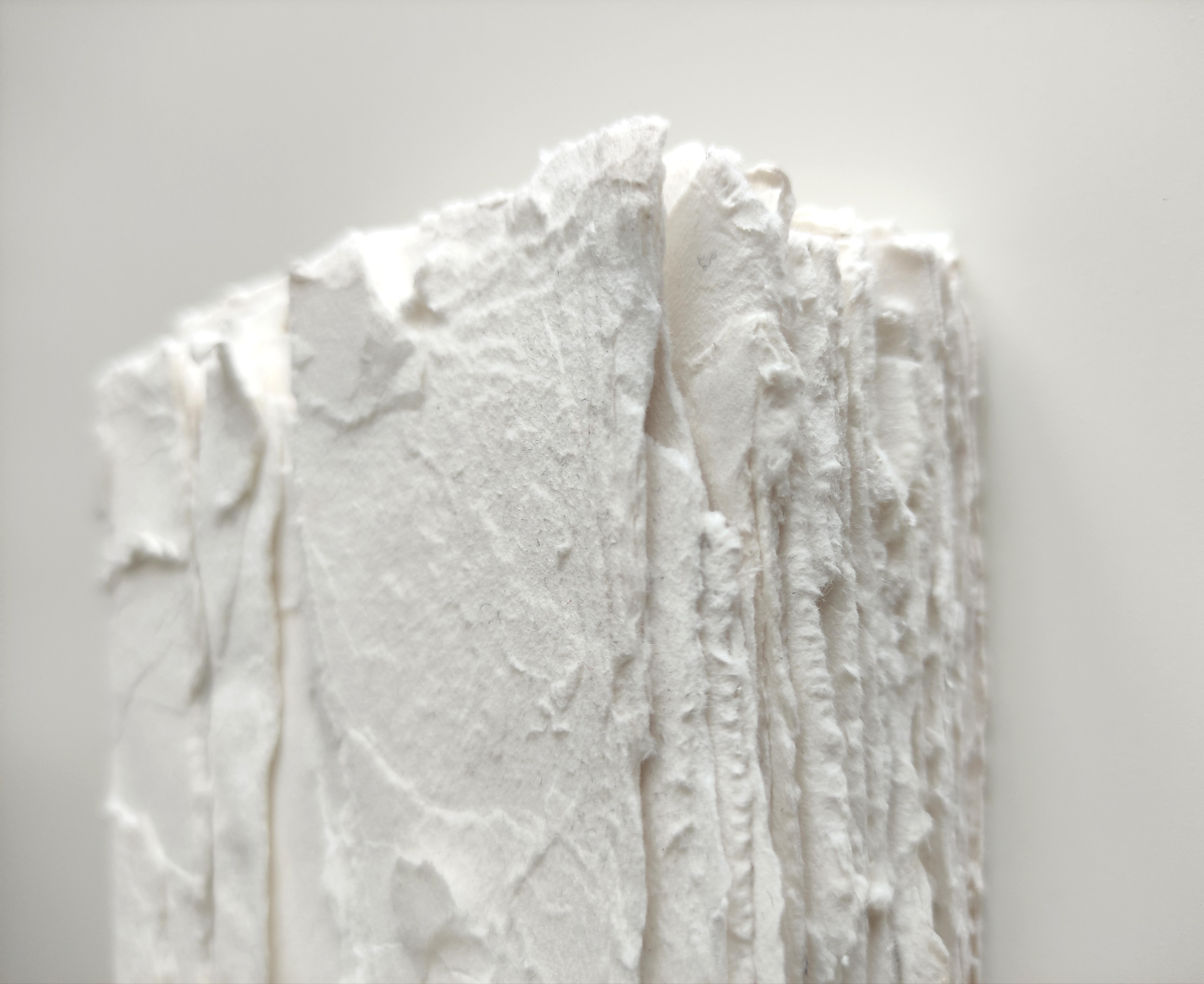 ABSTRACT Weißes Gemälde Textur der italienischen Künstlerin Silvia De Marchi, 2024 im Angebot 1