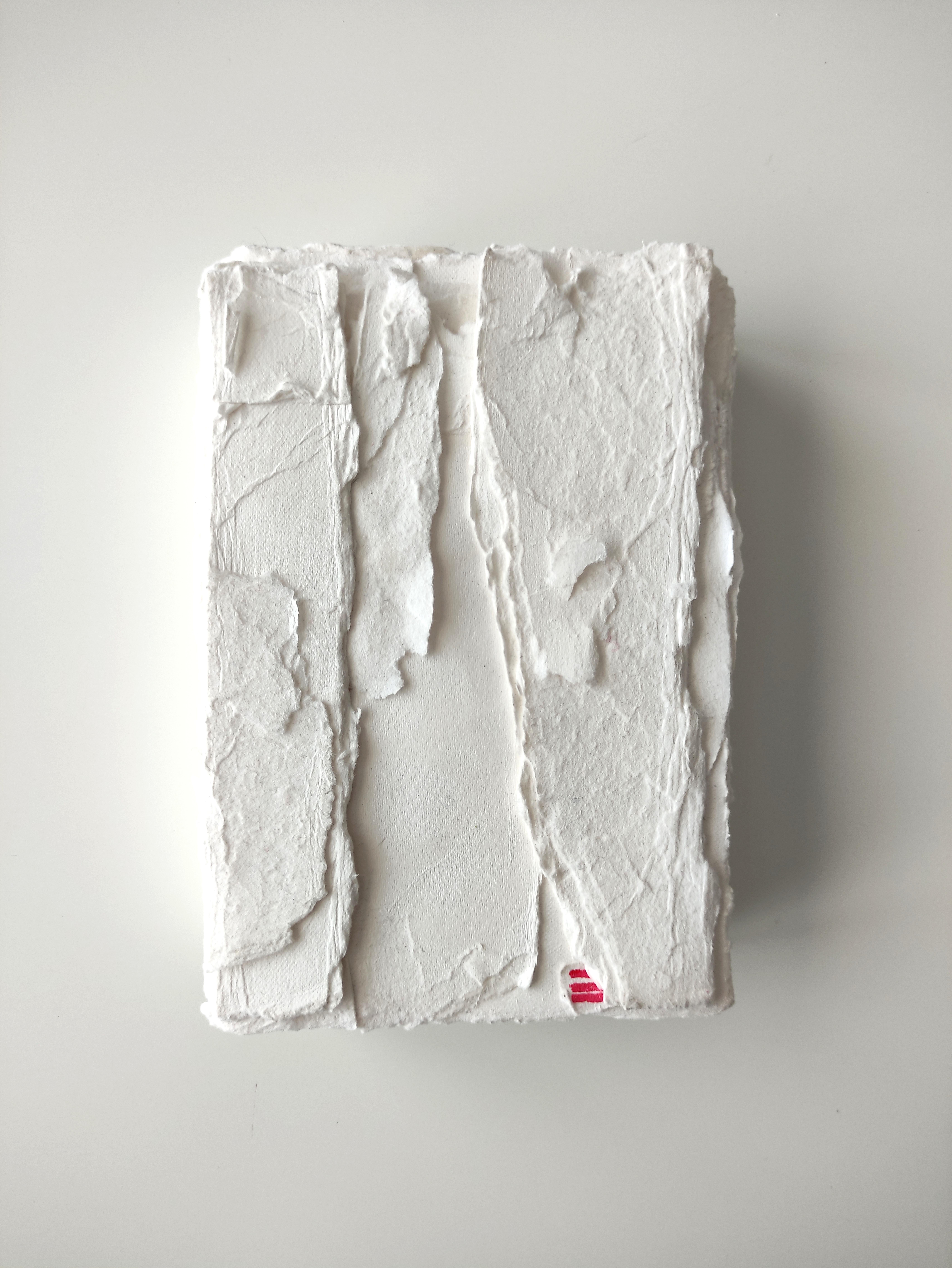 Peinture blanche abstraite de l'artiste italienne Silvia De Marchi 2024