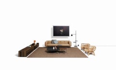 Silvia, Modern Armchair in Rattan