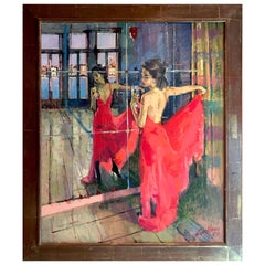 Silvia In Red Gown, Geoffrey Humphries
