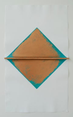 Oxidised 3: Gold-Diamantgemälde von Silvia Lerin