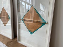 Oxidised 4: Gold-Diamantgemälde von Silvia Lerin