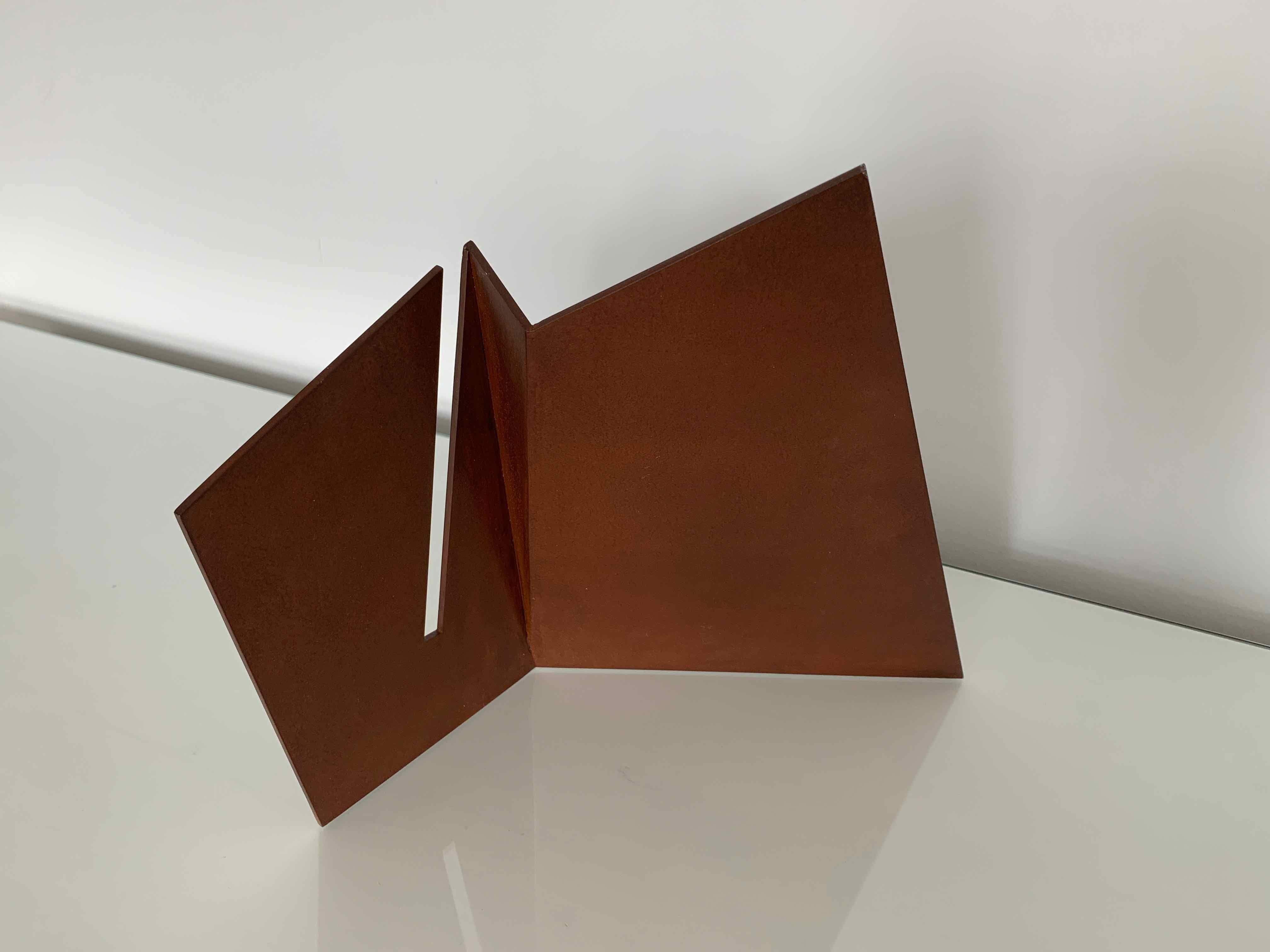 Fold with Fissure: Gusseisen-Skulptur von Silvia Lerin 7