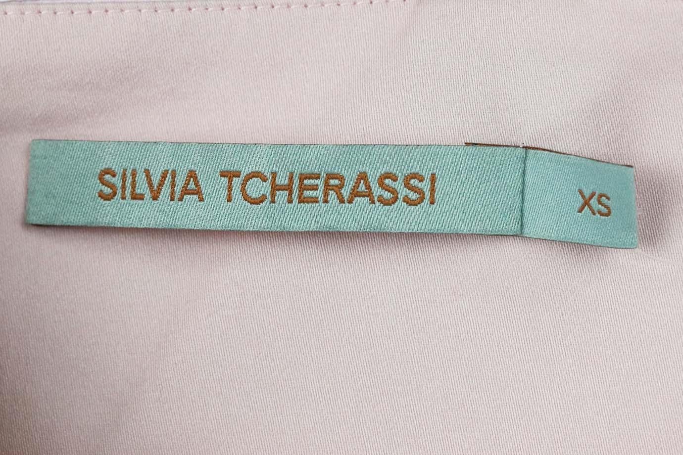 Silvia Tcherassai - Vestito midi in seta a pois Xsmall In condizioni ottime a London, GB