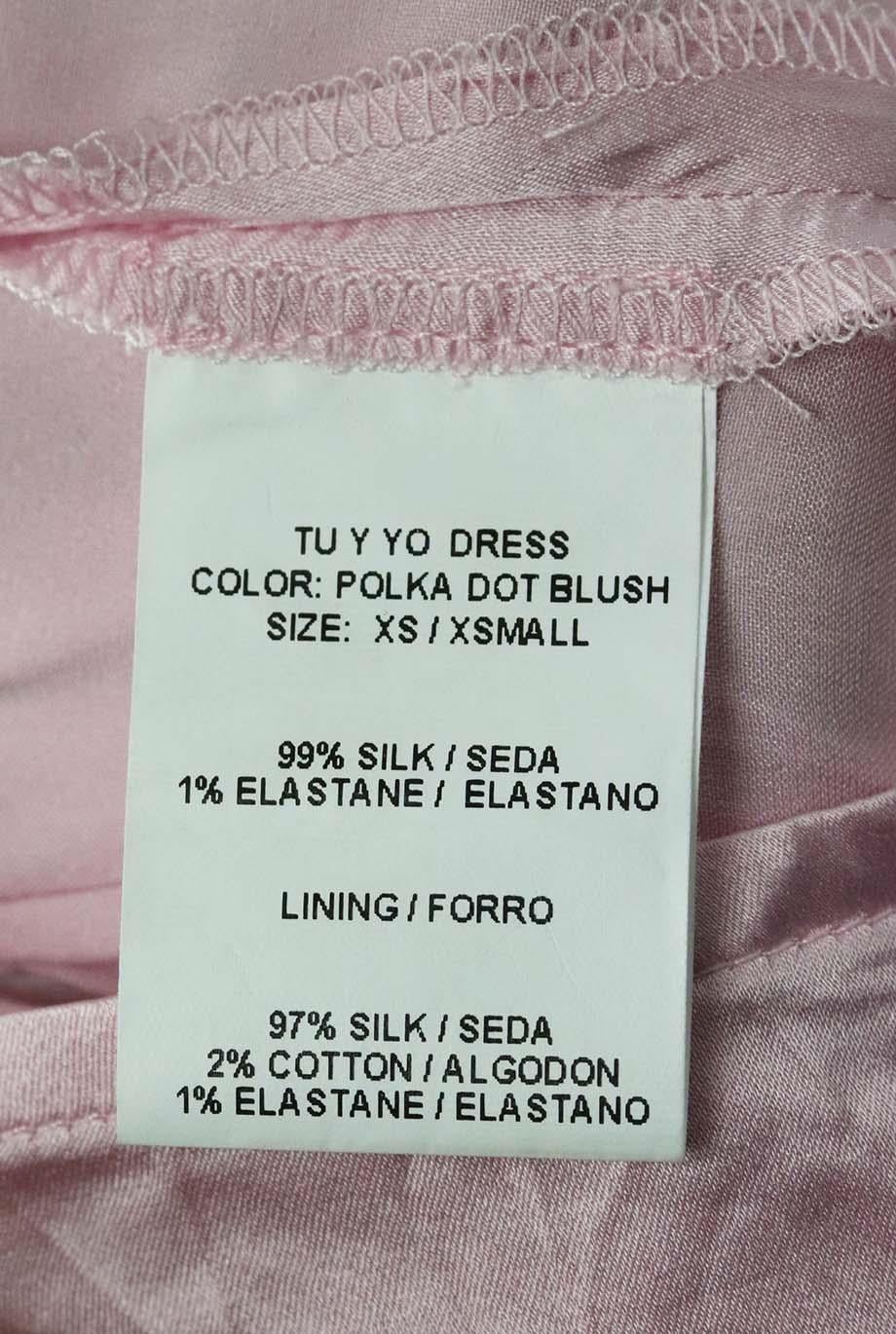Donna Silvia Tcherassai - Vestito midi in seta a pois Xsmall