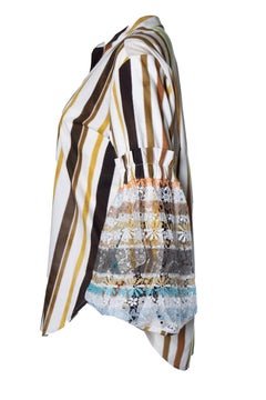 Silvia Tcherassi, Blusa de rayas con mangas abullonadas Nuru