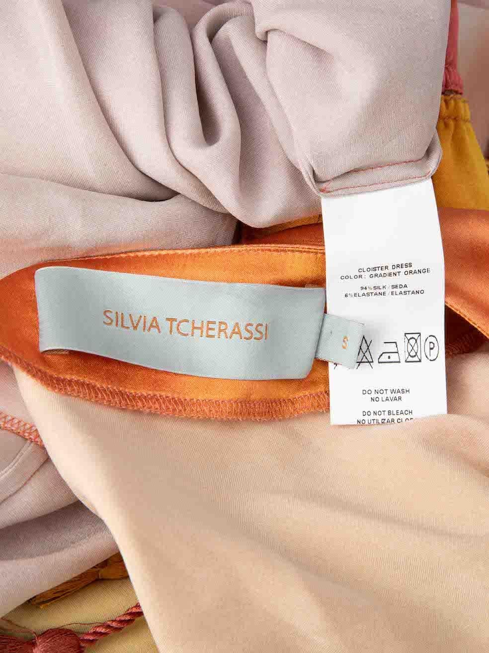 Silvia Tcherassi Ombré Cloister Ruched Kaftan Dress Size S 2
