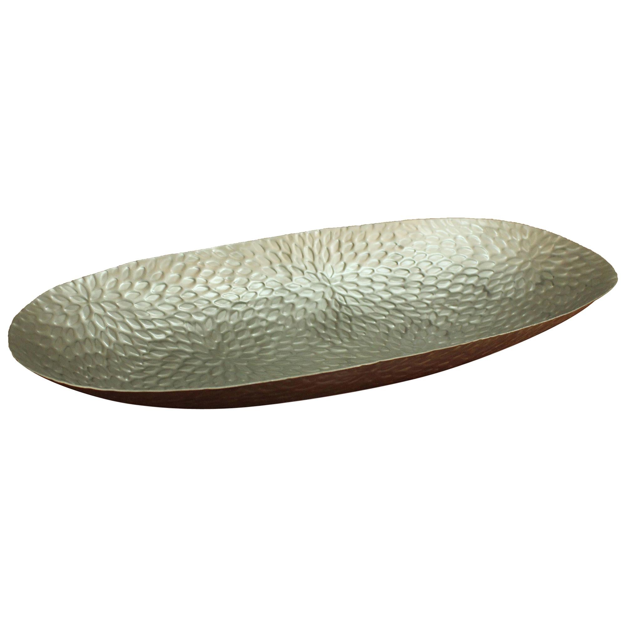 Silvia Tray in Matte Stainless Steel by Curatedkravet