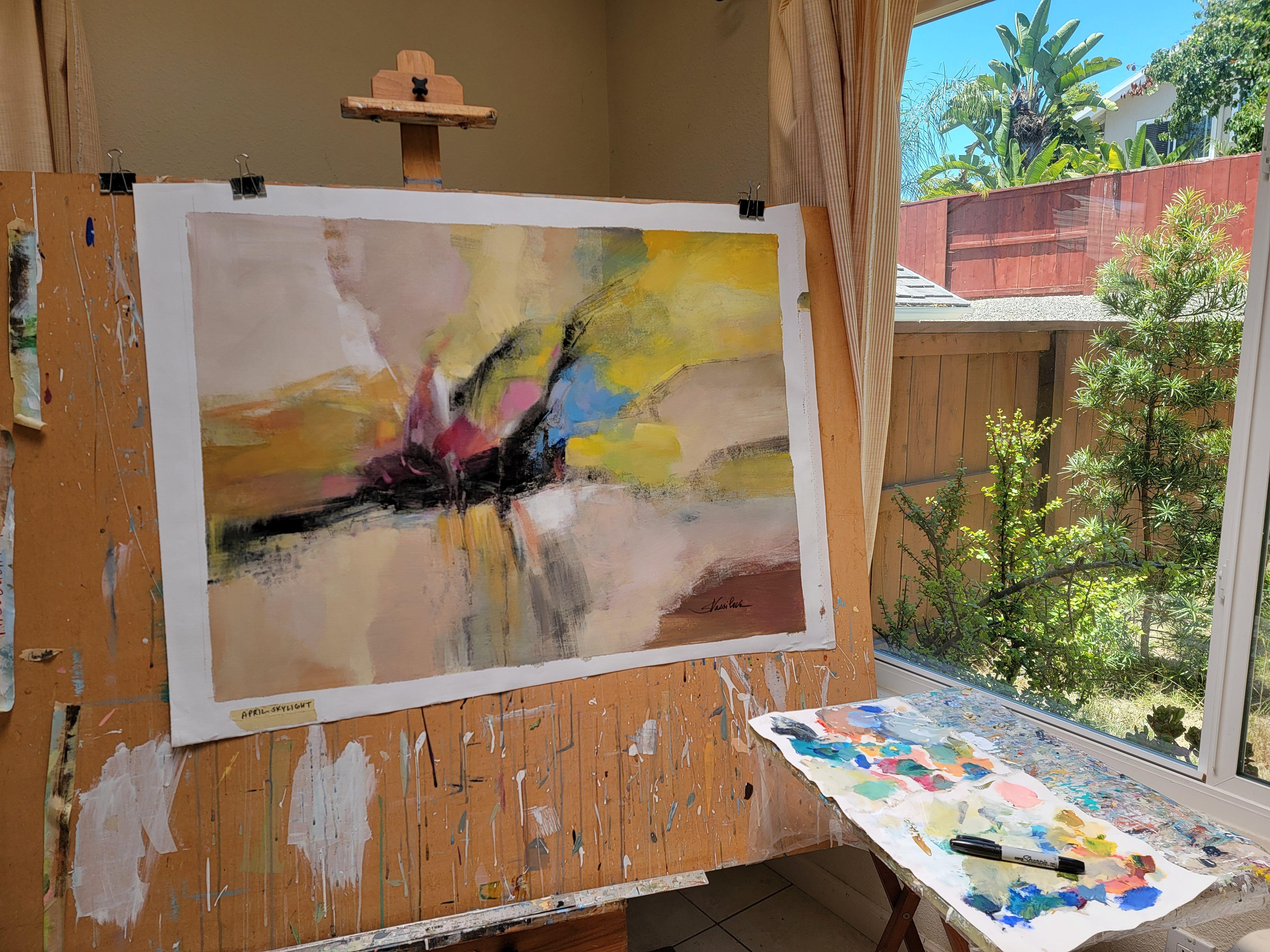 Tragaluz de abril, Pintura, Acrílico sobre lienzo - Painting de silvia vassileva