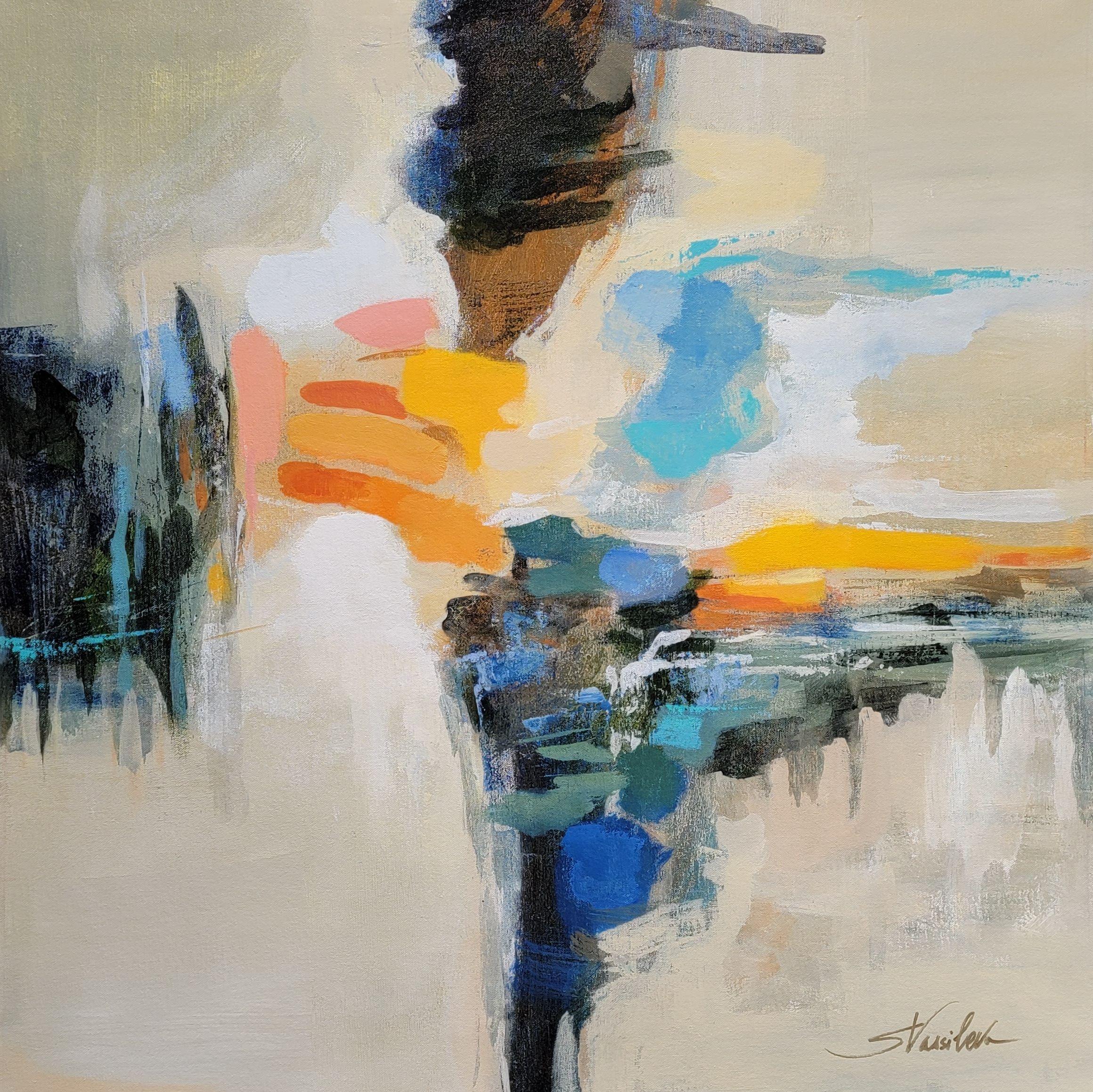 Abstract Painting di silvia vassileva - Acquedotto, Pittura, Acrilico su tela