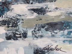 Brilliant Blue Water, Painting, Acrylic on Canvas