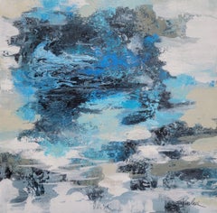 Brillantblaues Wasser, Gemälde, Acryl auf Leinwand