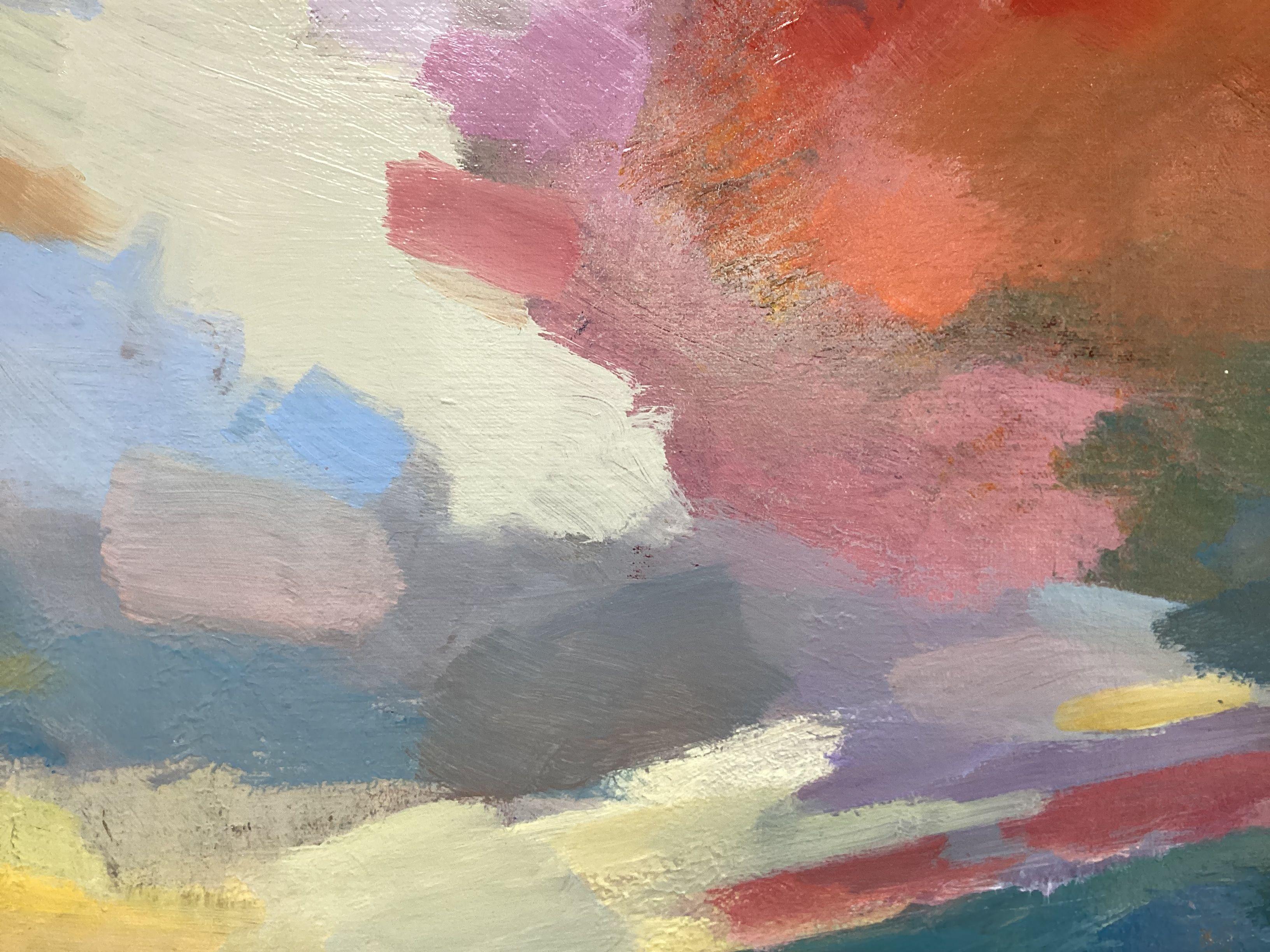 Crimson Sky, Painting, Acrylic on Canvas For Sale 3