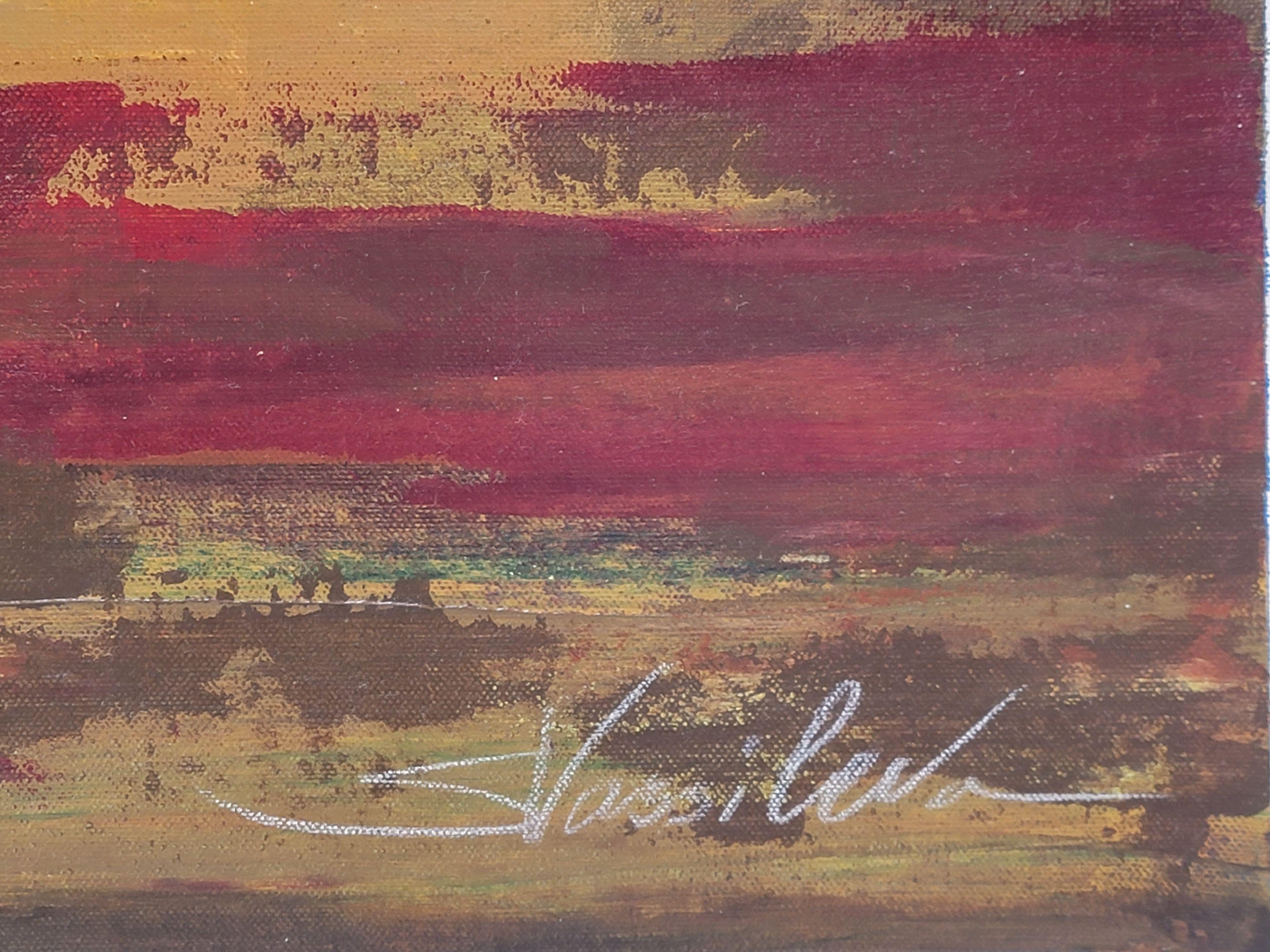 Peinture, acrylique sur toile, début de l'automne en vente 1
