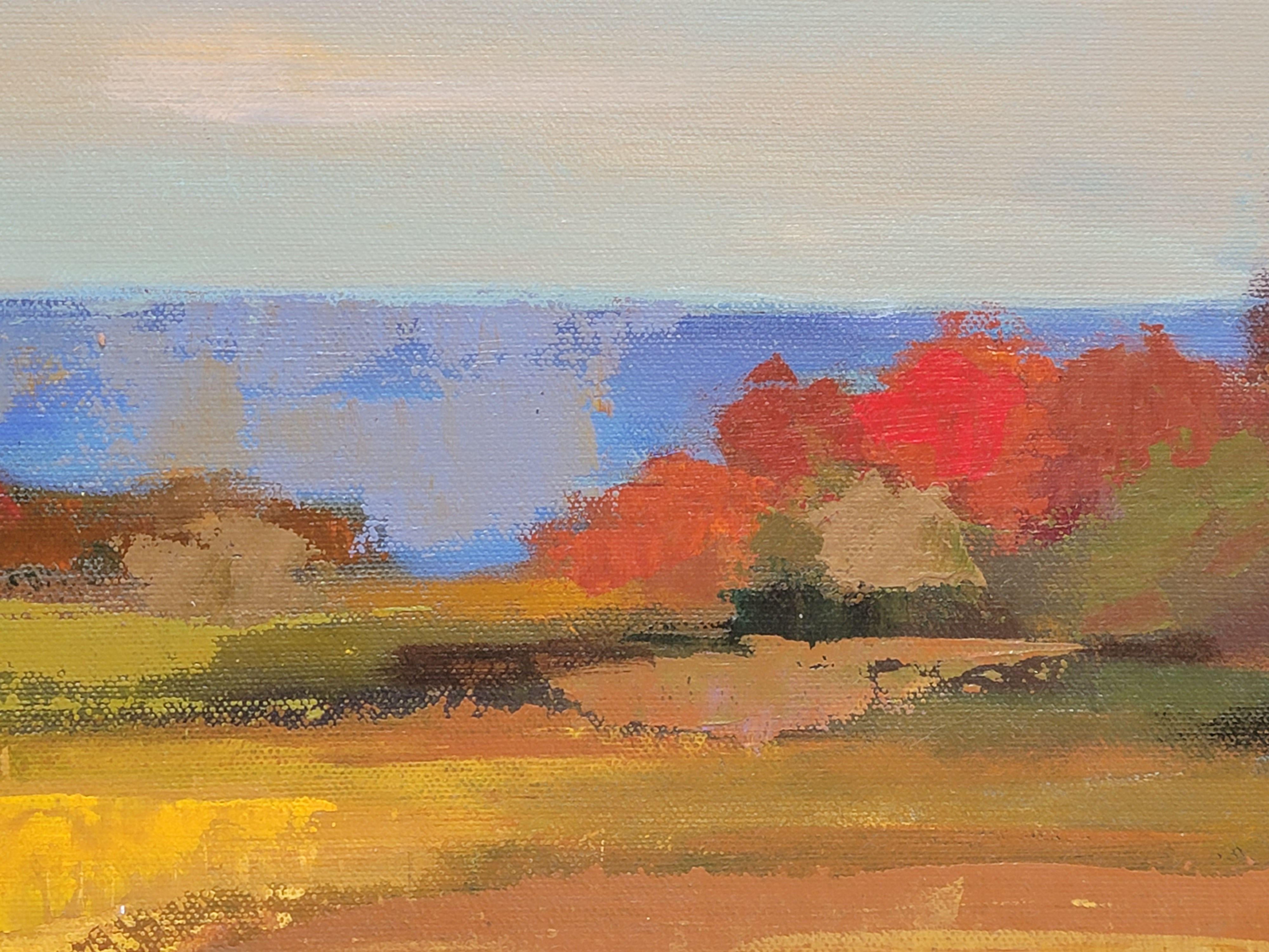 Peinture, acrylique sur toile, début de l'automne en vente 2