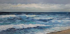 Indigo Sea, Painting, Acrylic on Canvas