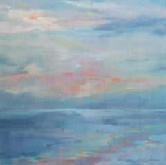 June Morning by the Sea, Painting, Acrylic on Canvas