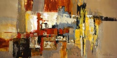 Melody for Guitar and Sax, Painting, Acrylic on Canvas