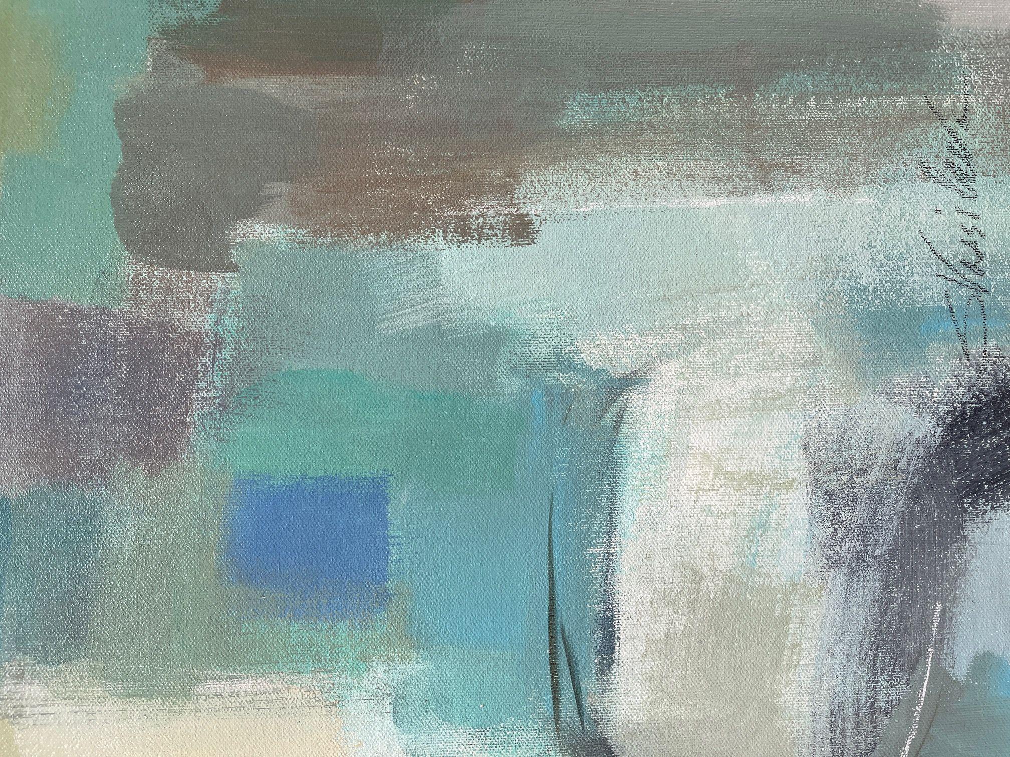 Primavera di montagna, Pittura, Acrilico su tela - Painting di silvia vassileva