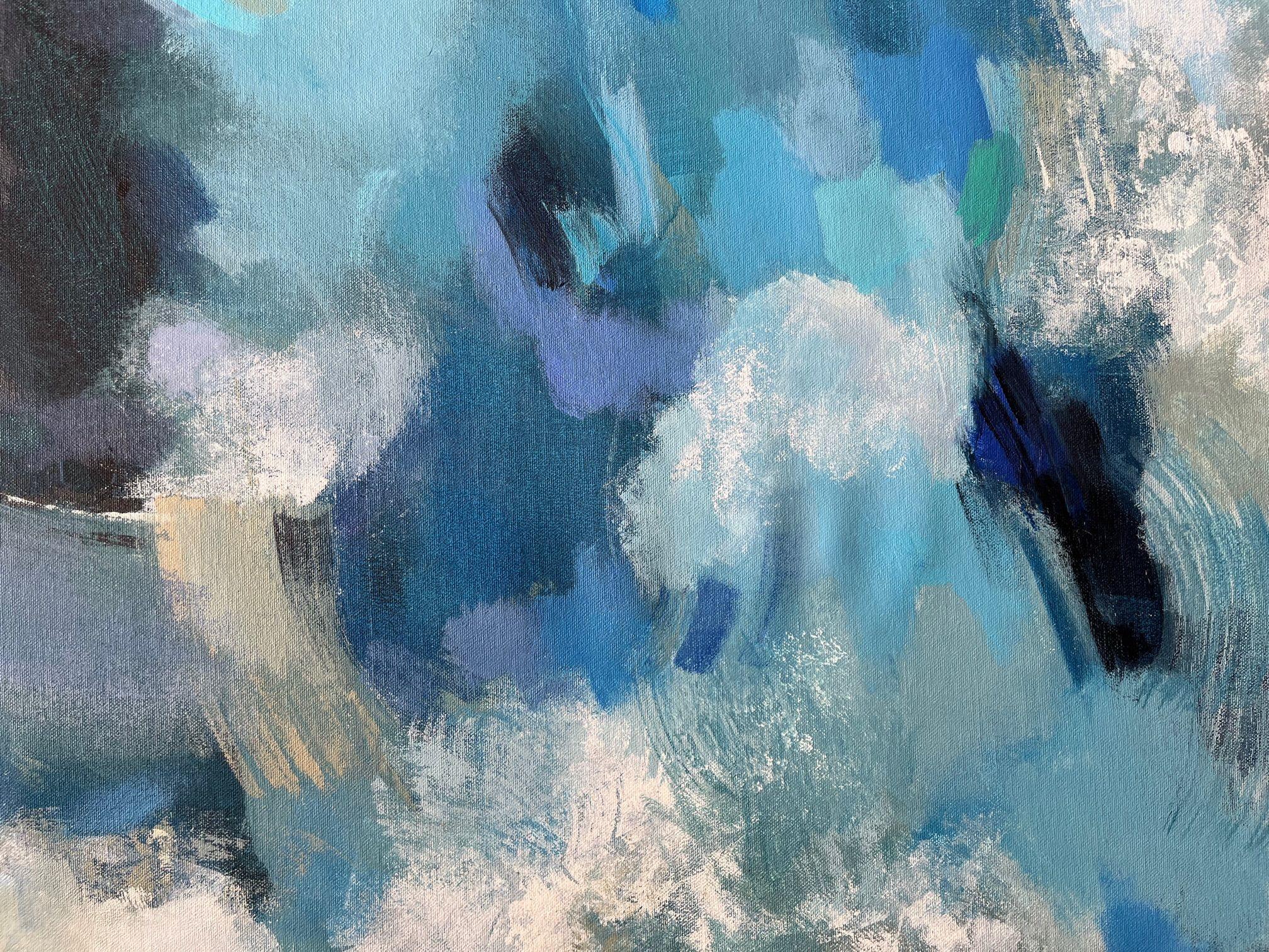 Questo lungo astratto oversize è un riflesso dei sentimenti e dei pensieri dell'artista su uno degli eventi globali più preoccupanti: il cambiamento climatico. Si ispira direttamente alla storia di un iceberg galleggiante visto dai cittadini di