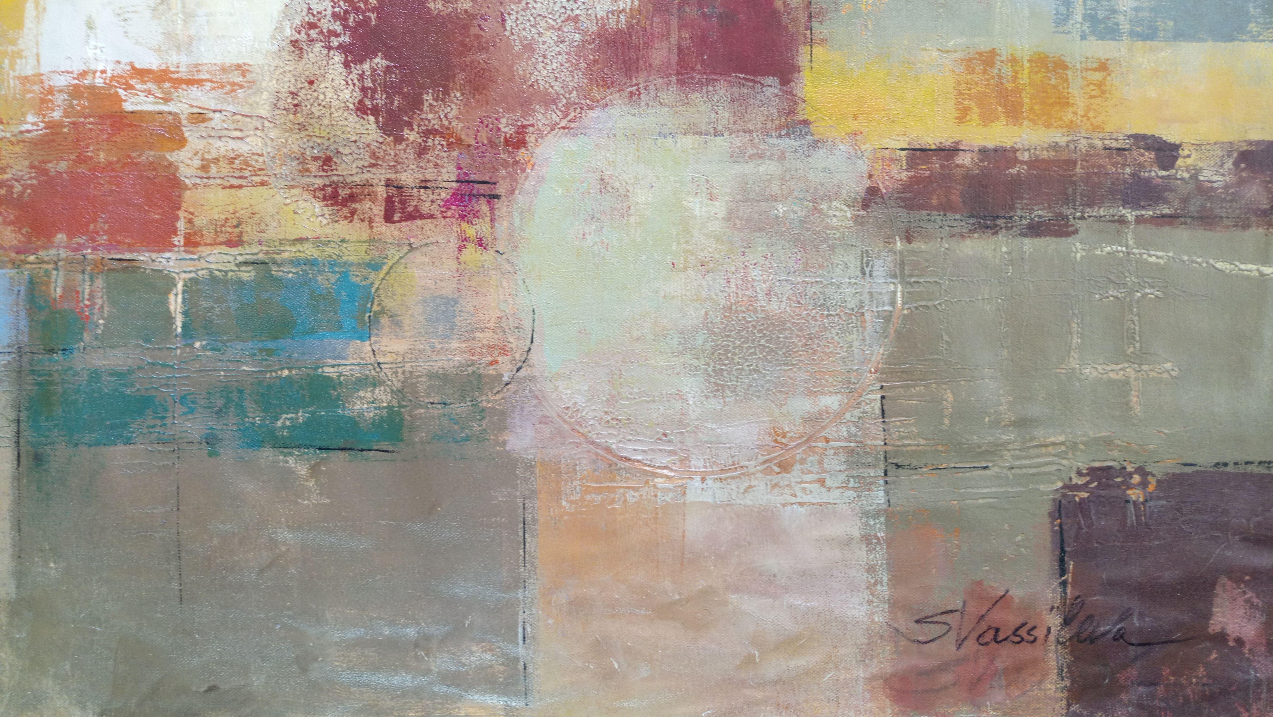 Viaggio orientale, Pittura, Acrilico su tela - Painting Astratto di silvia vassileva