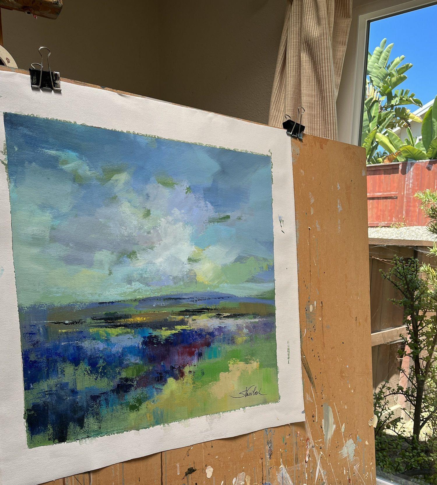 Campo morado, Pintura, Acrílico sobre lienzo en venta 1