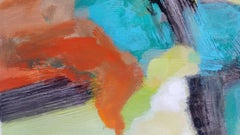 Rainbow on the Asphalt, Painting, Acrylic on Canvas