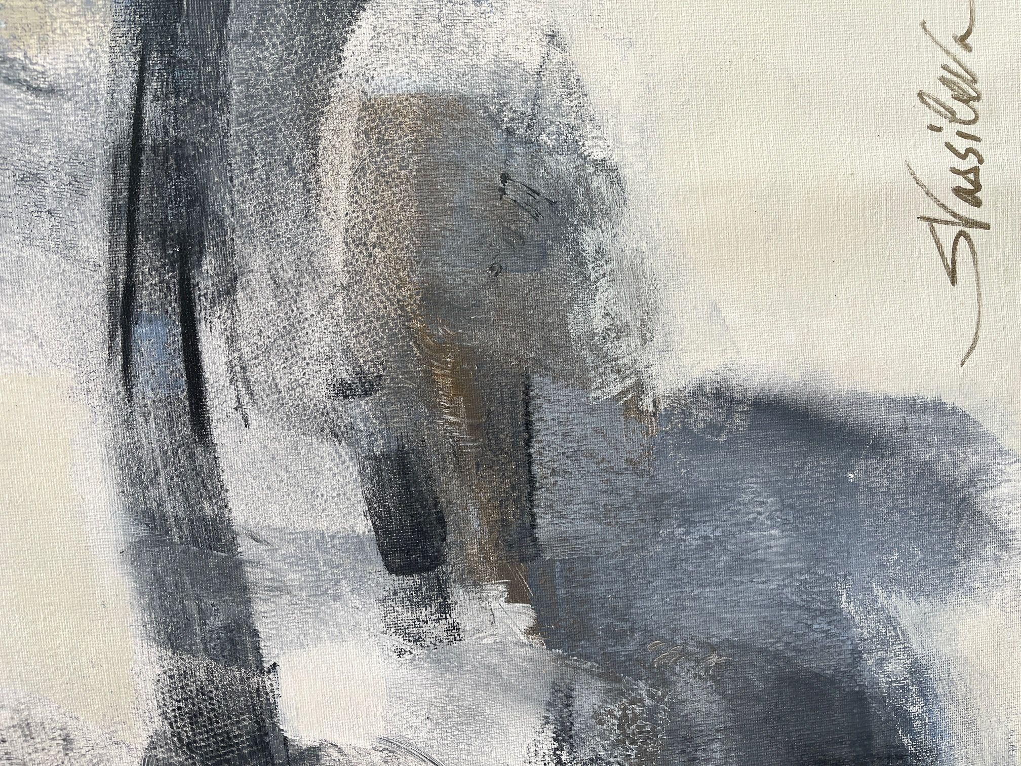 Cielo di zaffiro, Pittura, Acrilico su tela - Painting di silvia vassileva