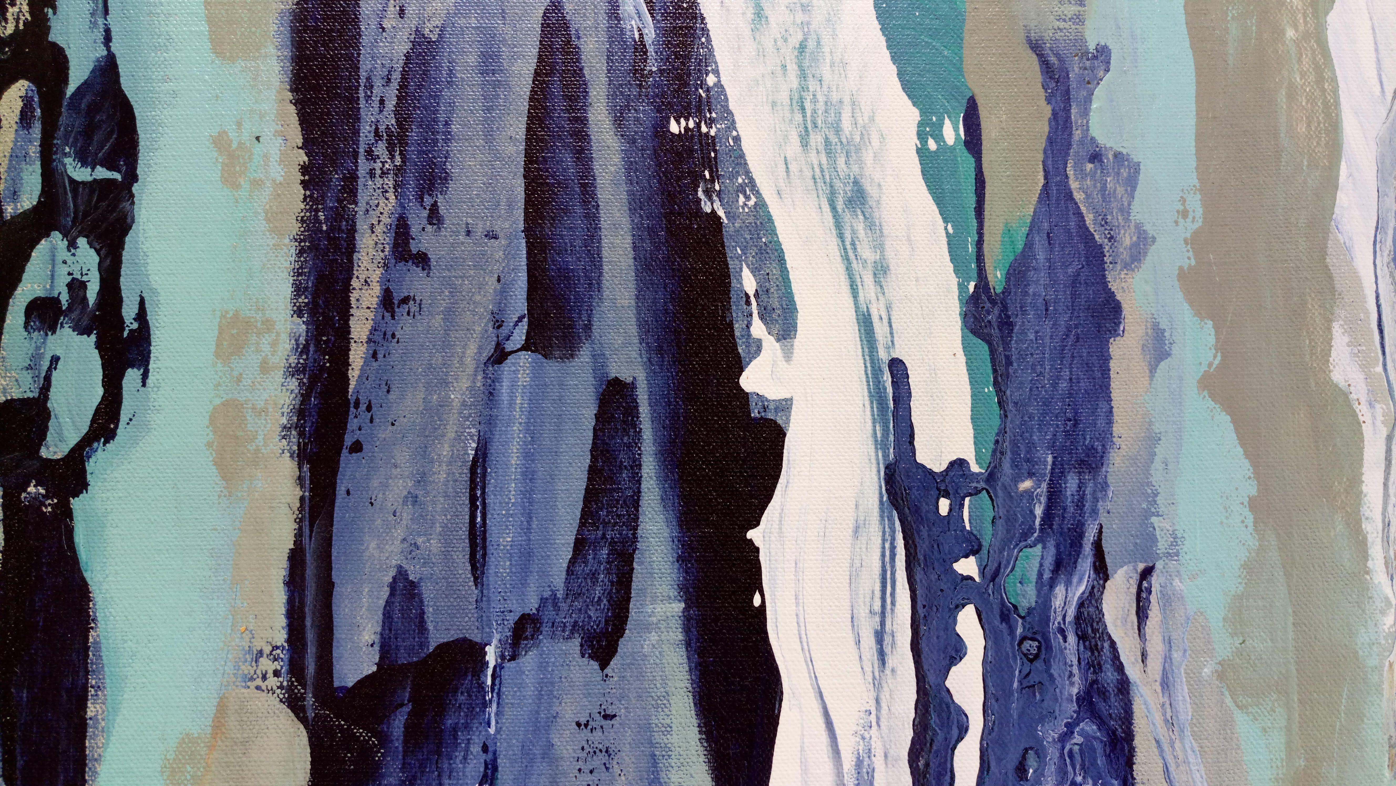 Schiuma di mare, Pittura, Acrilico su tela - Painting di silvia vassileva