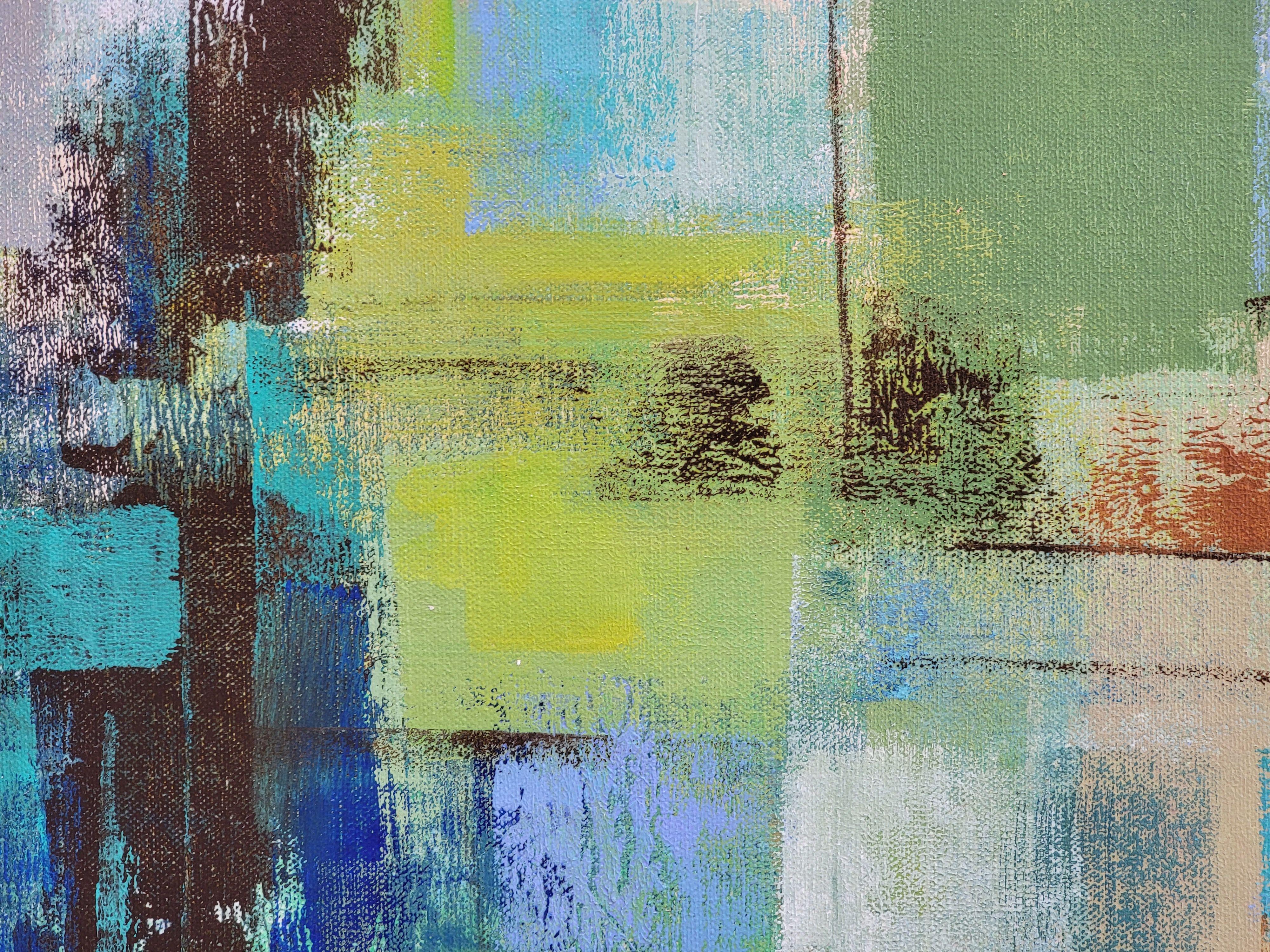 Muro di mare, Pittura, Acrilico su tela - Painting Astratto di silvia vassileva