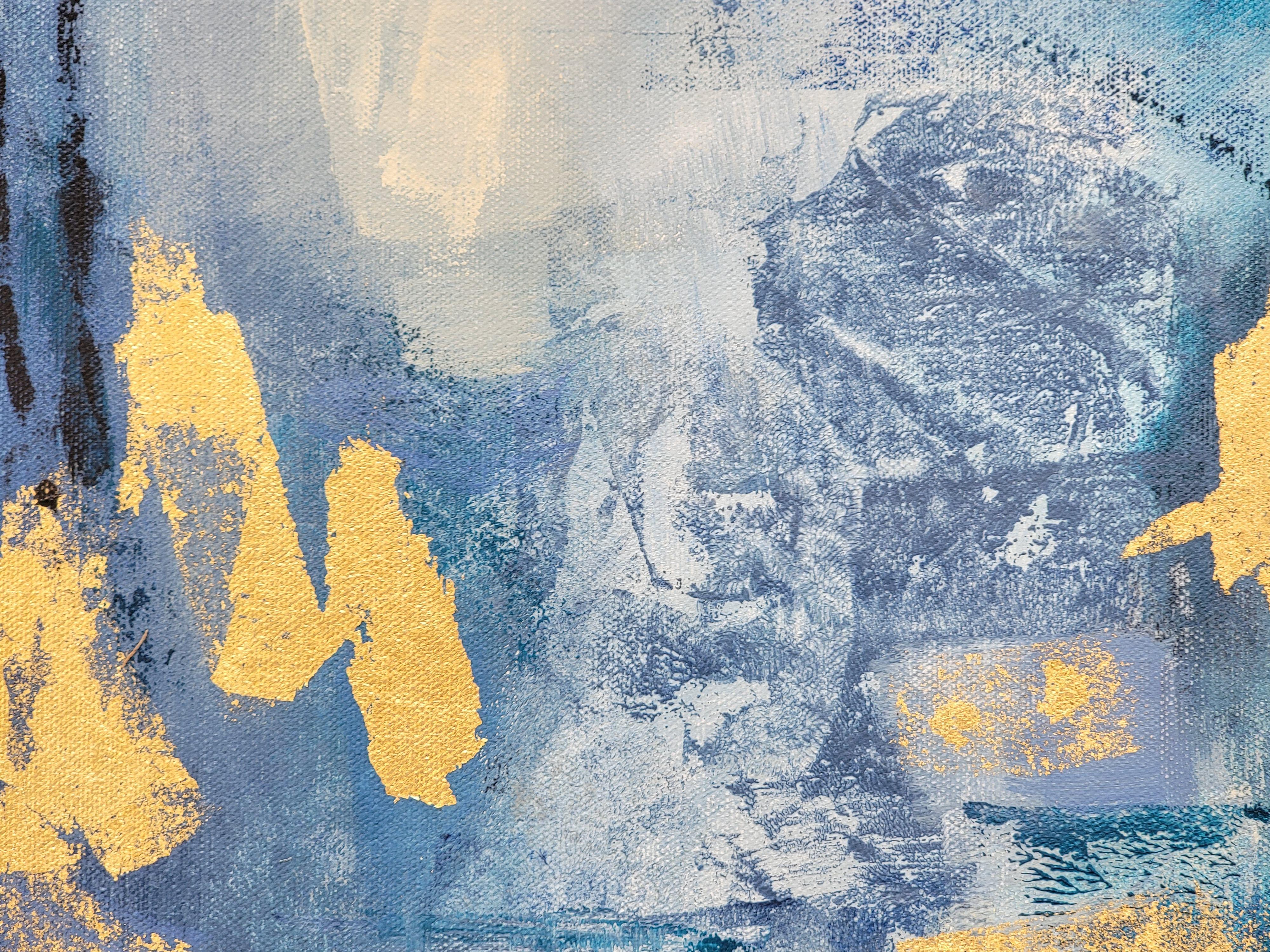 Shimmering Creek, Pittura, Acrilico su tela - Painting Astratto di silvia vassileva