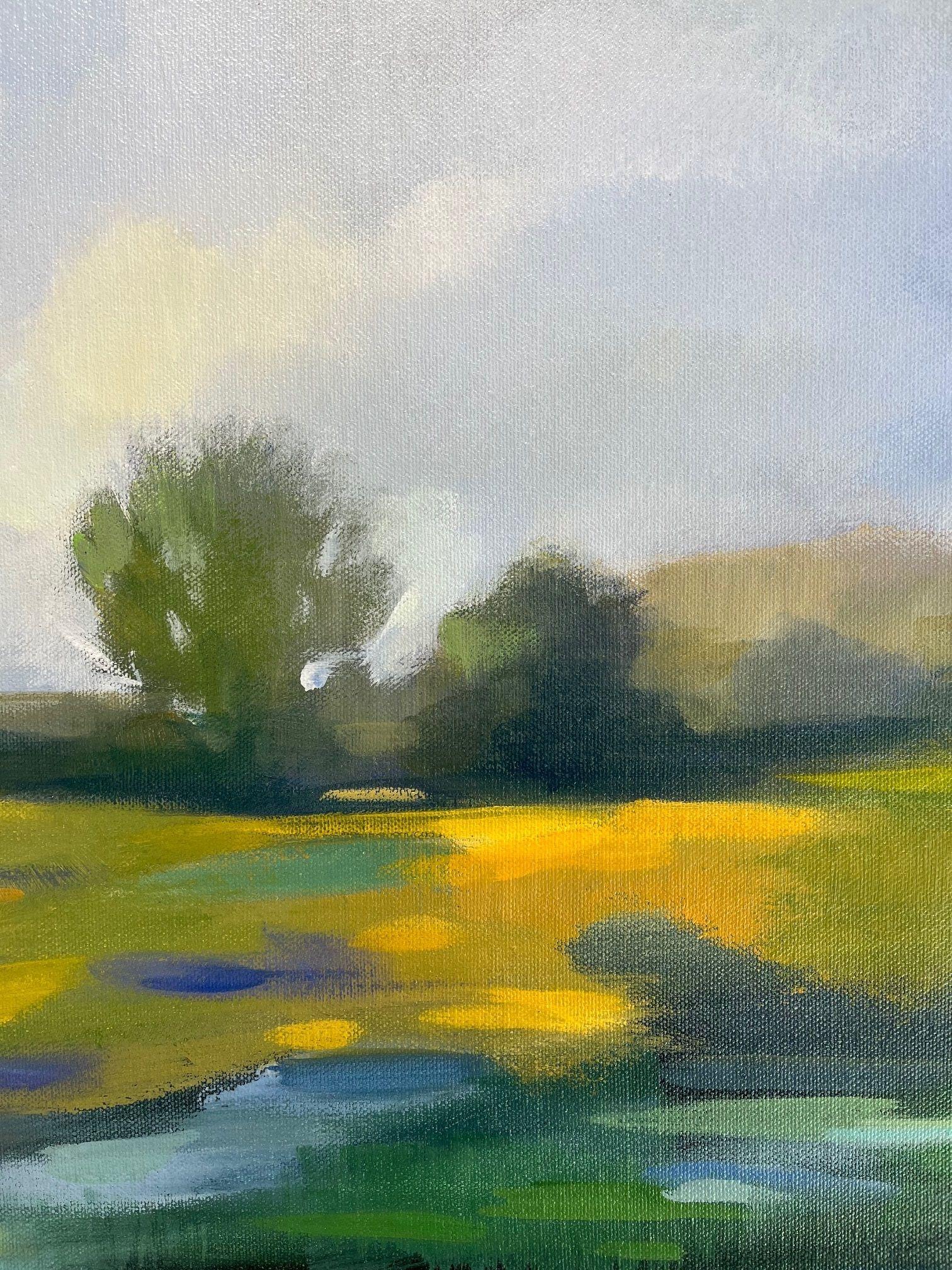 Verde Primavera, Pittura, Acrilico su tela - Painting Espressionista di silvia vassileva