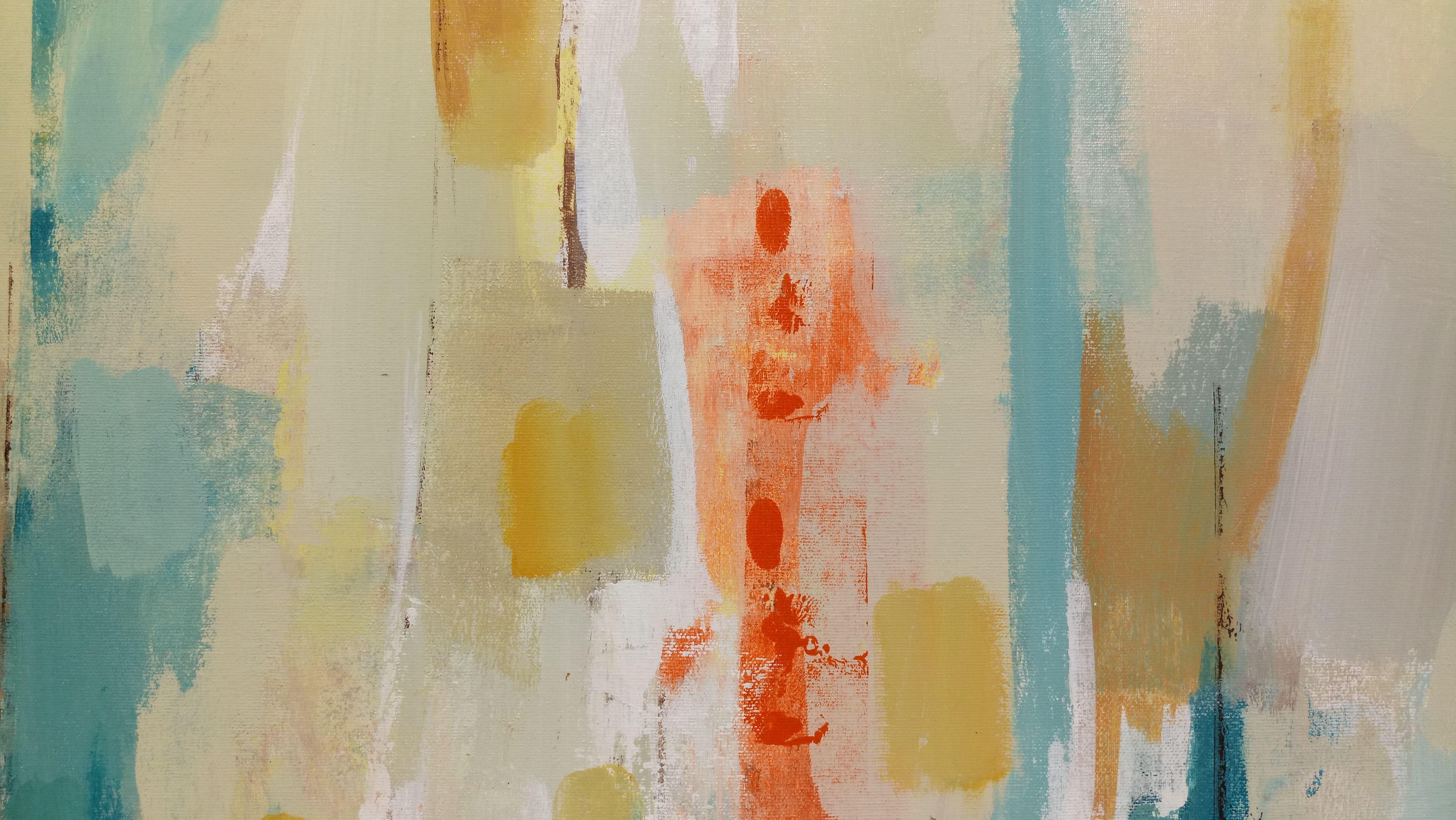 Passi sulla sabbia I, Pittura, Acrilico su tela - Painting Astratto di silvia vassileva