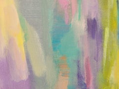 Sunset Lake Hues, Painting, Acrylic on Canvas