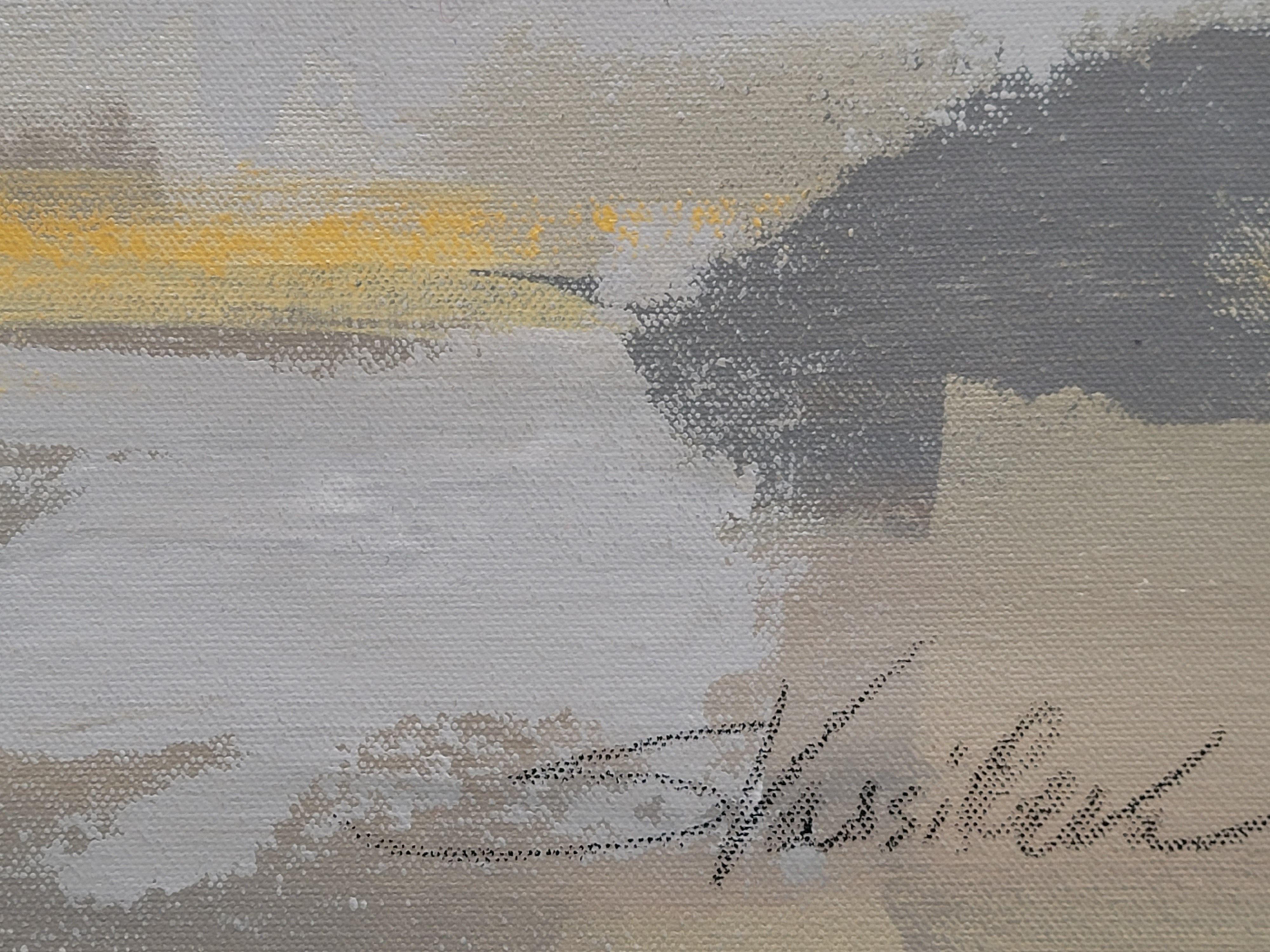 Passerella urbana I, Pittura, Acrilico su tela - Painting di silvia vassileva