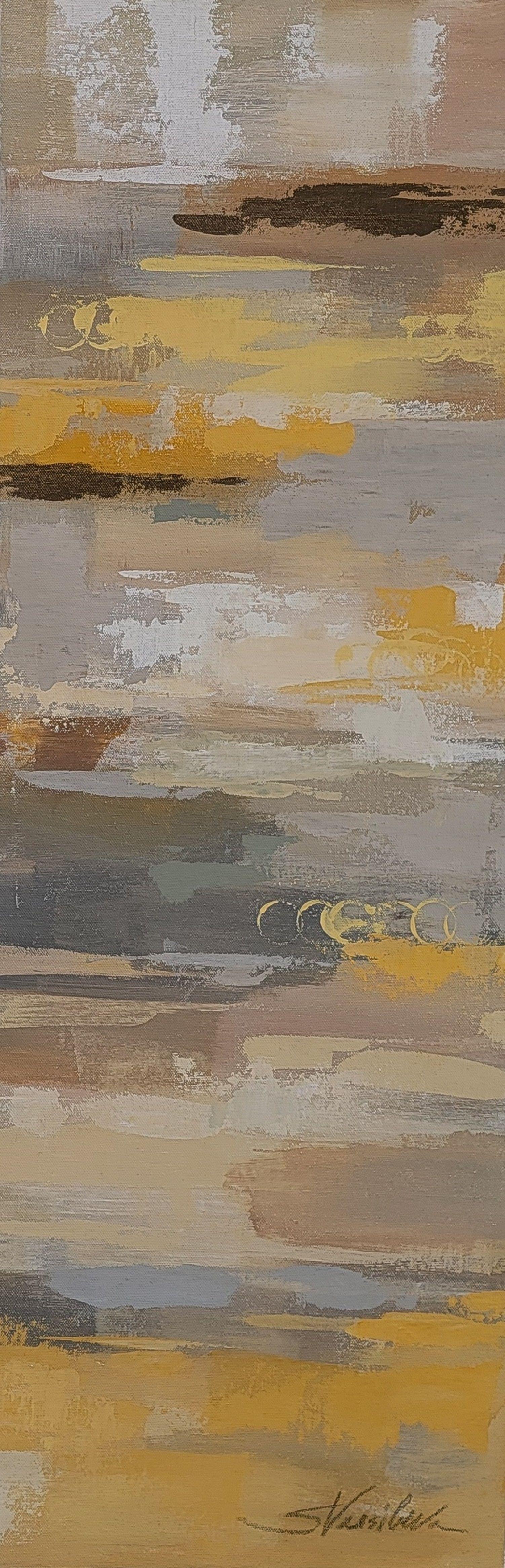 Abstract Painting di silvia vassileva - Passerella urbana II, Pittura, Acrilico su tela