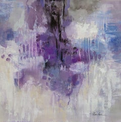 Violet Rain, Painting, Acrylic on Canvas