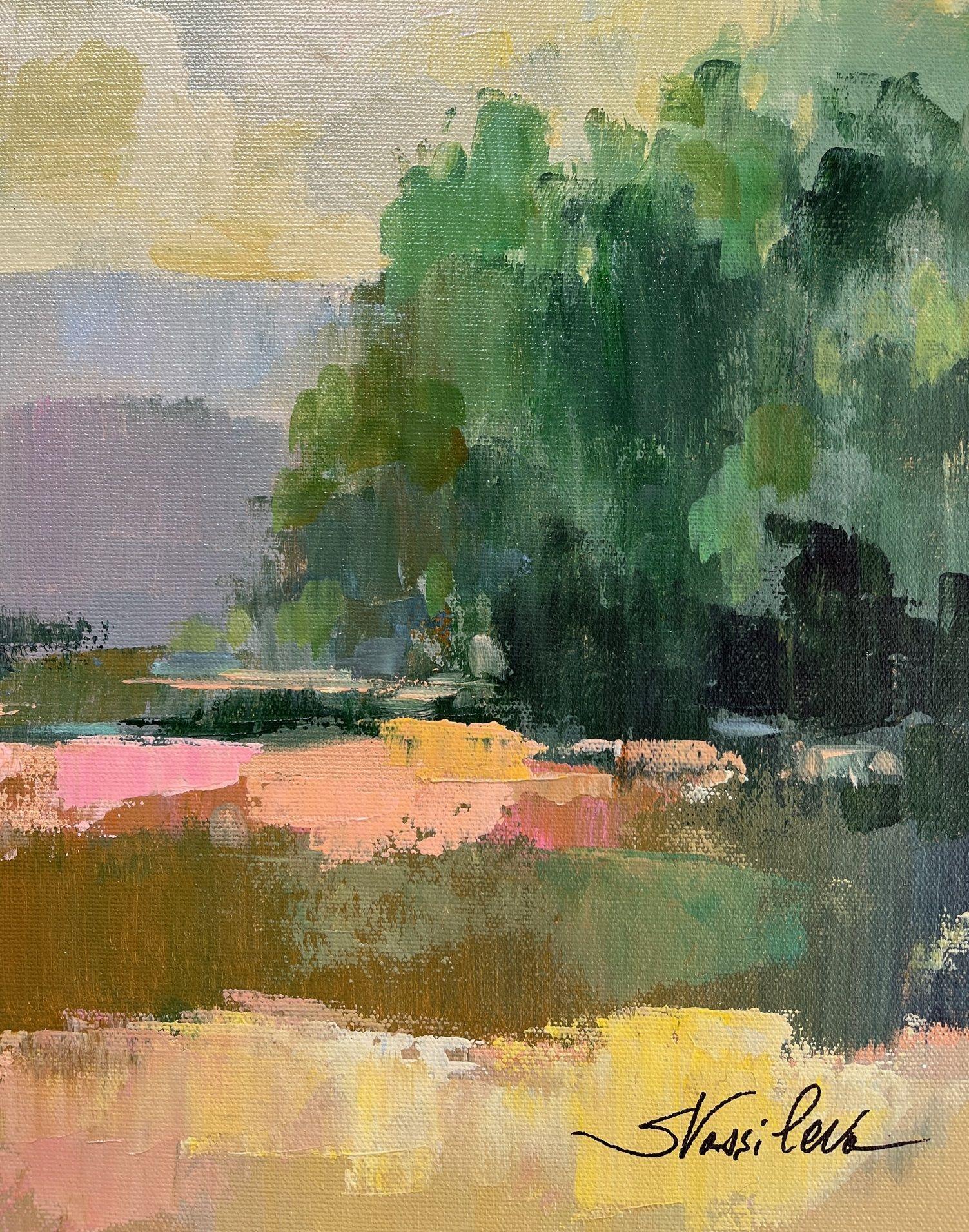 Salici, Pittura, Acrilico su tela - Painting Espressionista di silvia vassileva